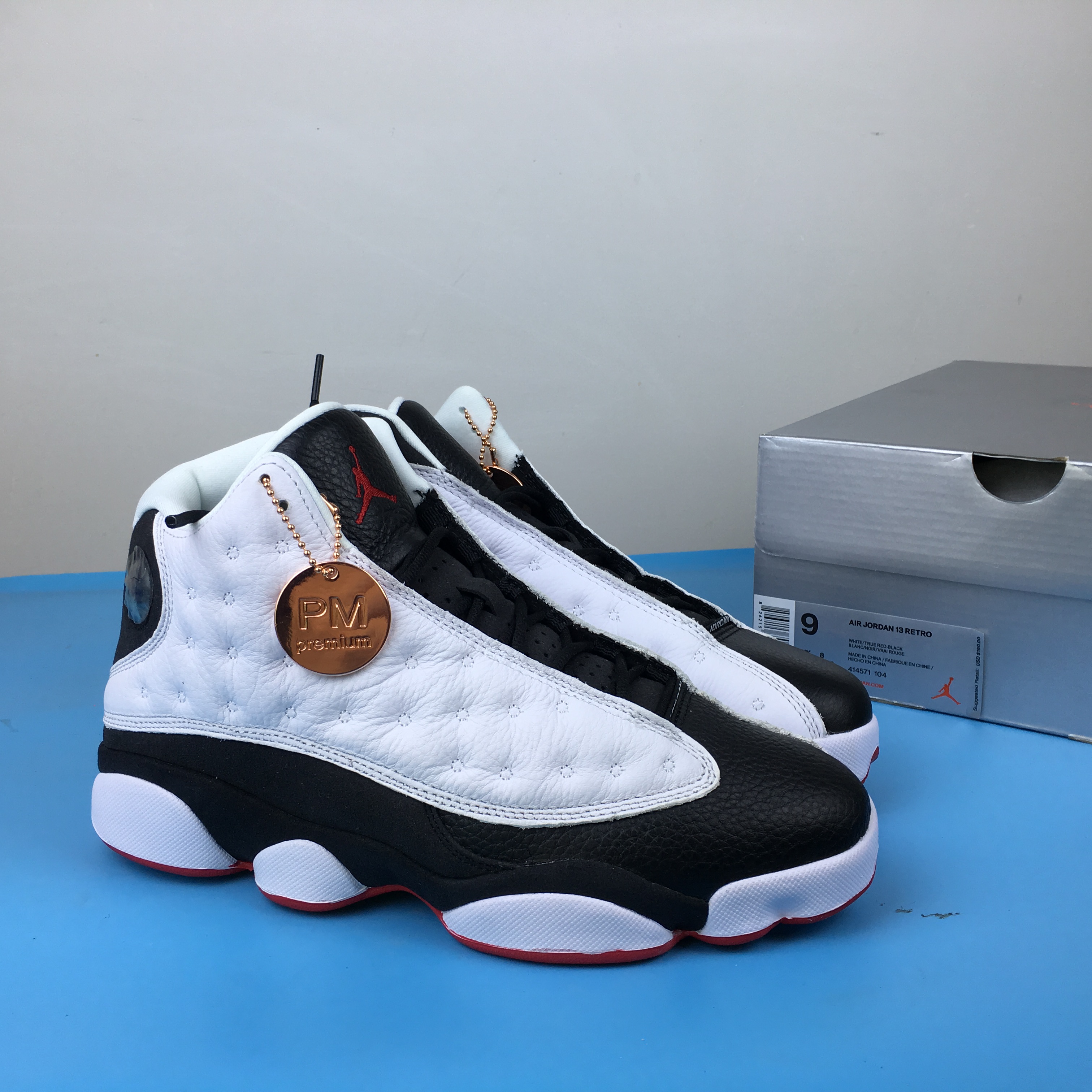 2018 Air Jordan 13 PM Panda White Black Red Shoes